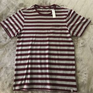 Sovereign Code Men’s Wine Striped Short-Sleeve (M)